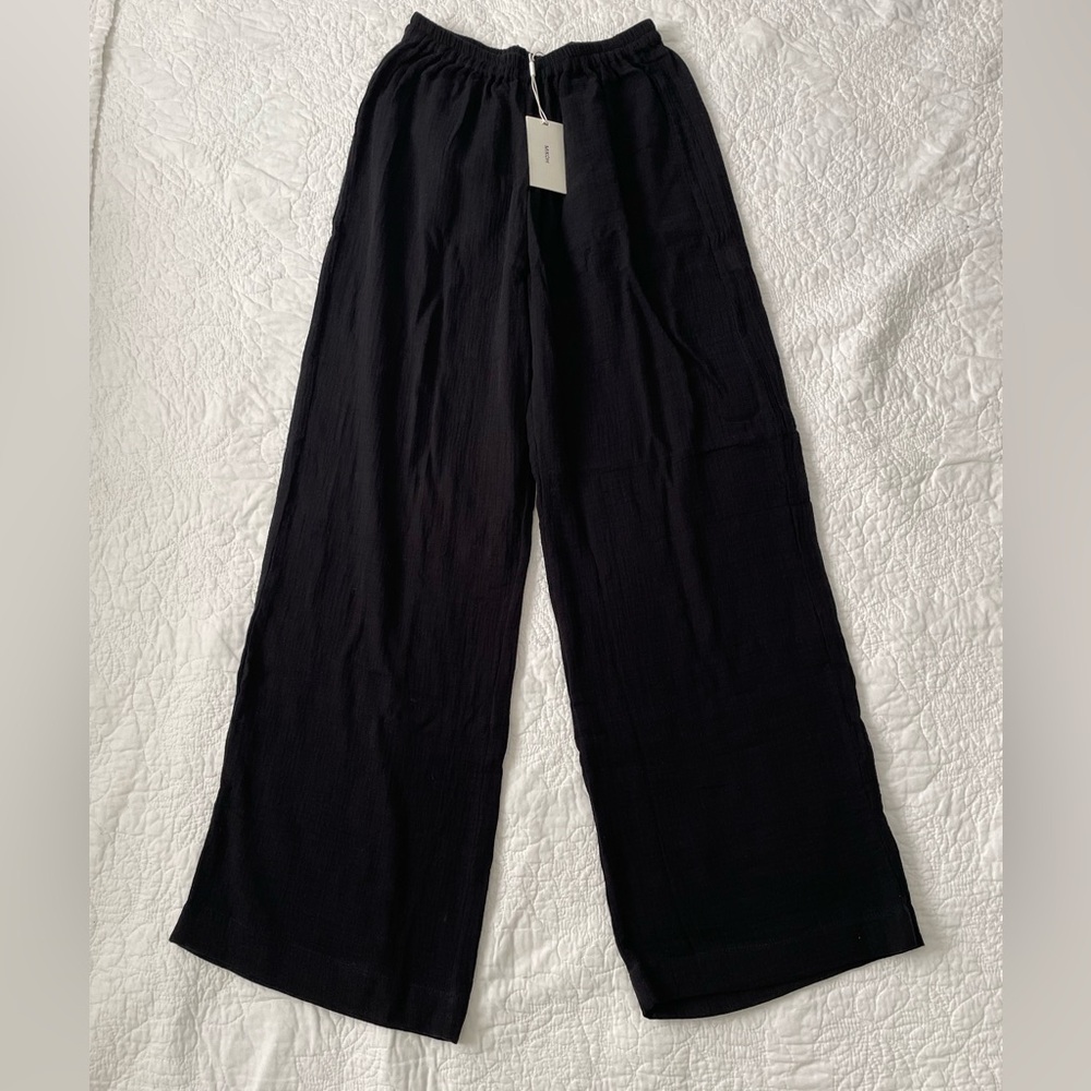 Mikoh Dion Pants from their Summer ‘25 Collection NWT Size 1 in Black/Noir color